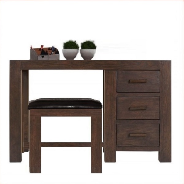 Bàn Trang Điểm , Bàn Học Và Ghế Đôn ChunKy WalNut