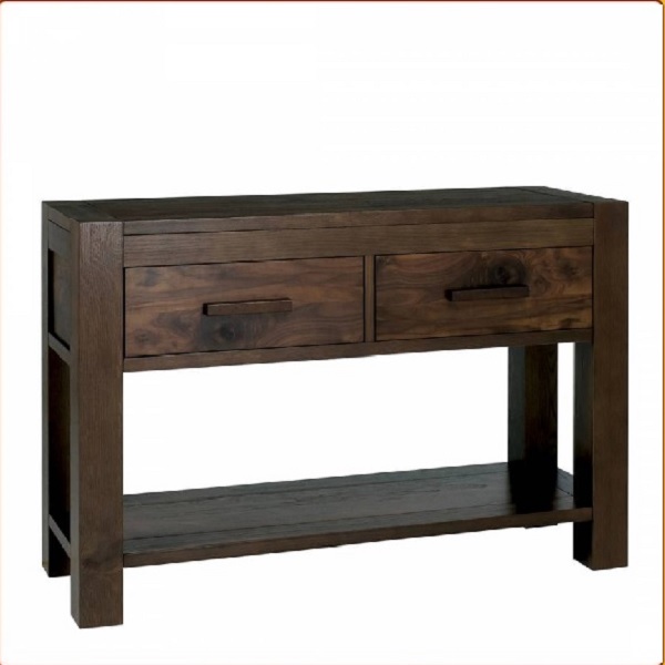 Bàn Trang Trí + 2 Hộc Kéo ChunKy Walnut - Console