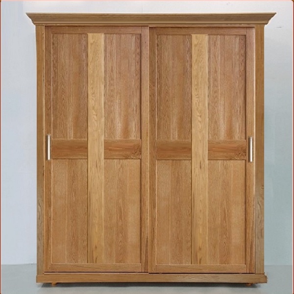 Tủ Áo 2 Cánh Cửa Lùa Solid Oak - 1m6