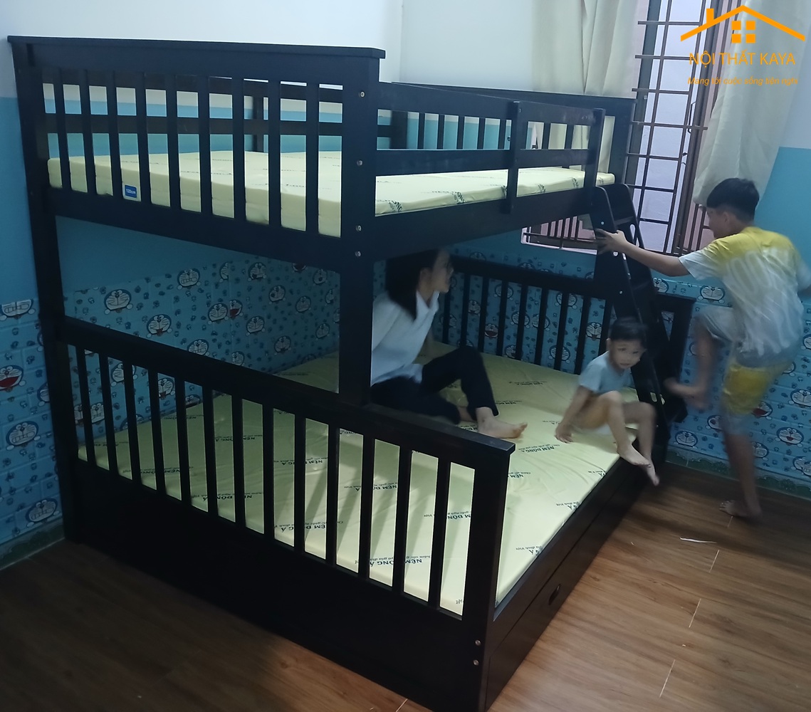 Giường 2 Tầng Xuất Khẩu (1m2-1m6) - Vàng