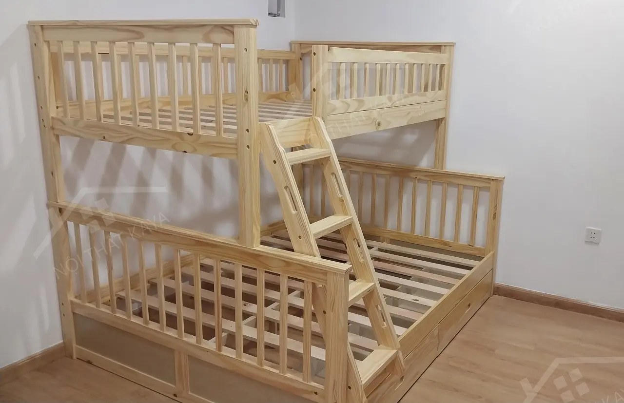 Giường 2 Tầng Xuất Khẩu (1m2-1m6) - Vàng
