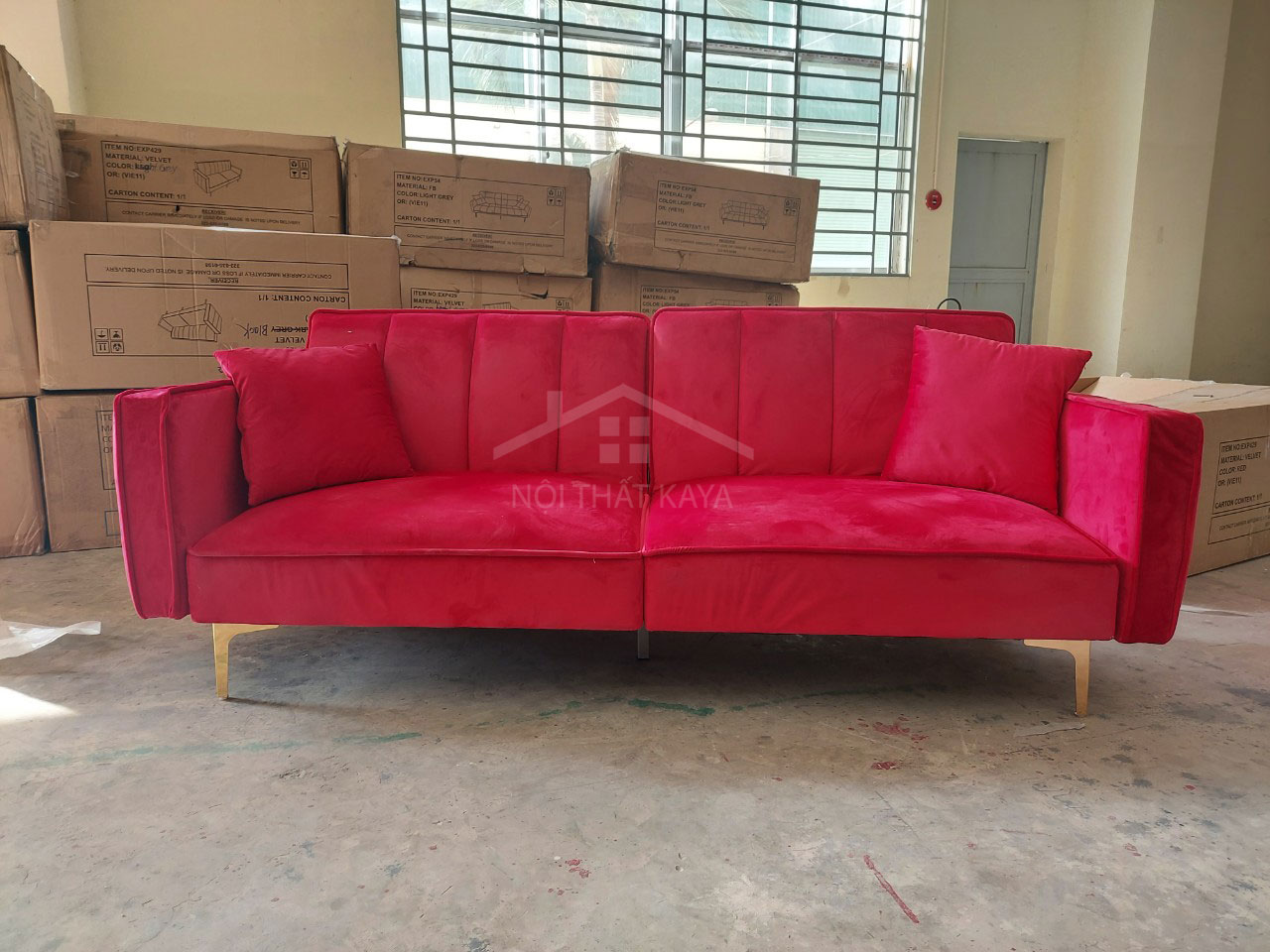 Sofa bed có tay kích thước 200×100 SFB03