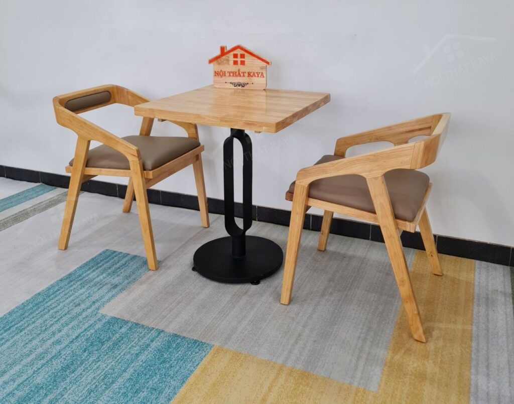 Kantana 2 Ghế + Bàn Chân Sắt Ky-gh 101 Vuông (2)
