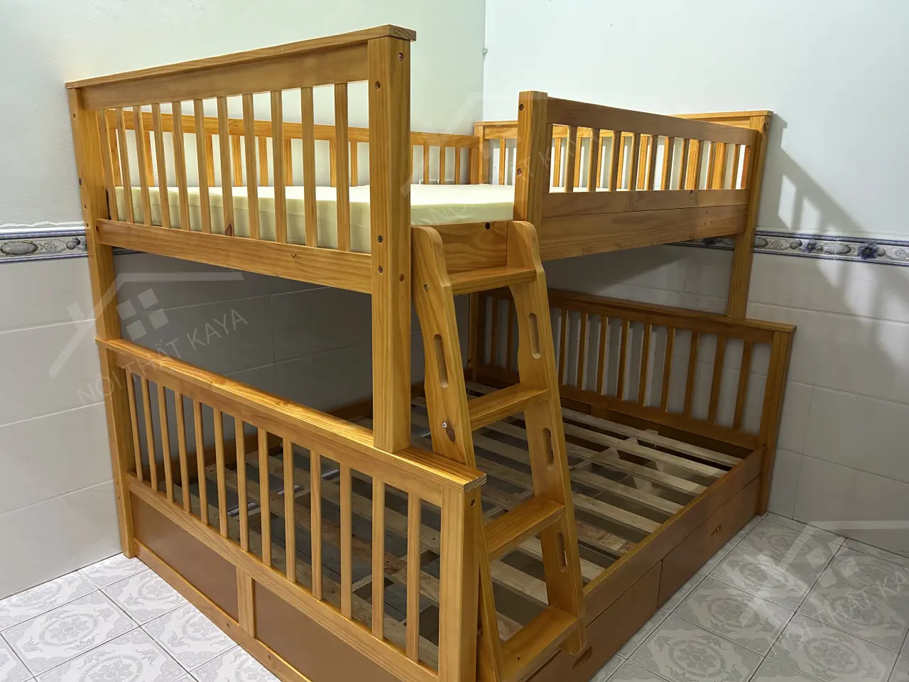 Giường 2 Tầng Xuất Khẩu GT146 (1m4-1m6)