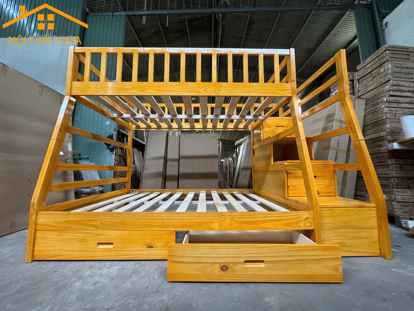 Giường 2 Tầng Xuất Khẩu GT296 (1m2-1m6)