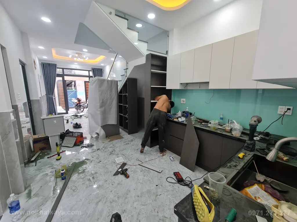 Công Trình Nhà Phố Anh Hiếu - Quận 7 - Thicong (5)