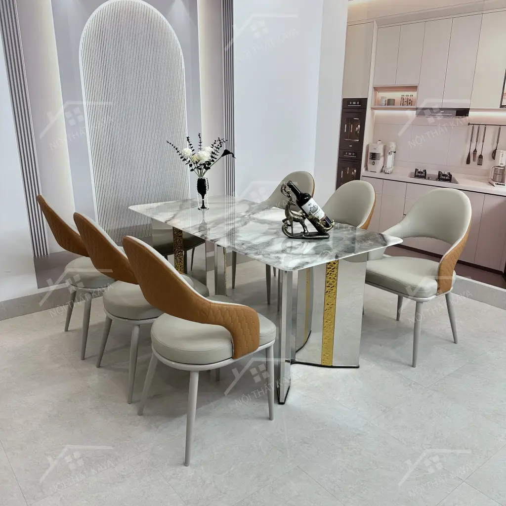 Bộ bàn ghế nhập khẩu ALIX (6 ghế)