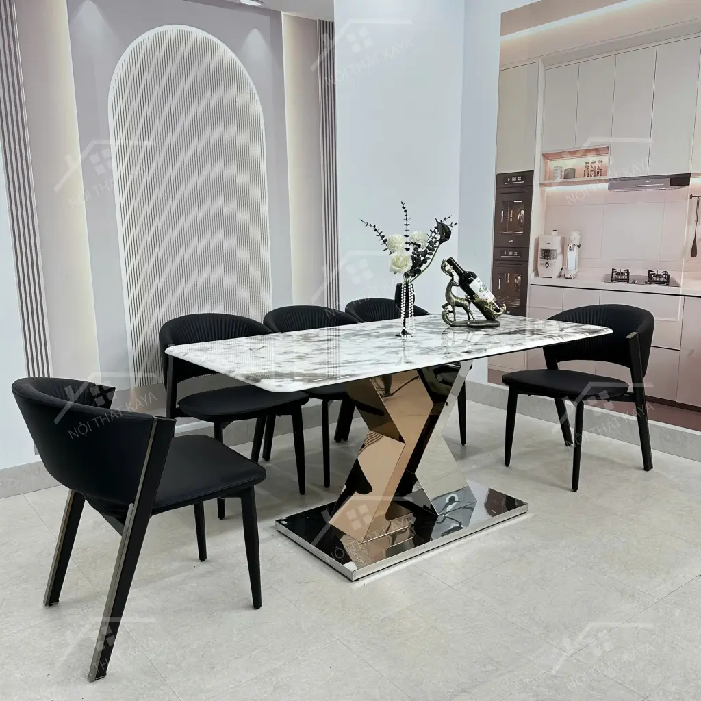 Bộ bàn ghế nhập khẩu ARISTON (6 ghế)