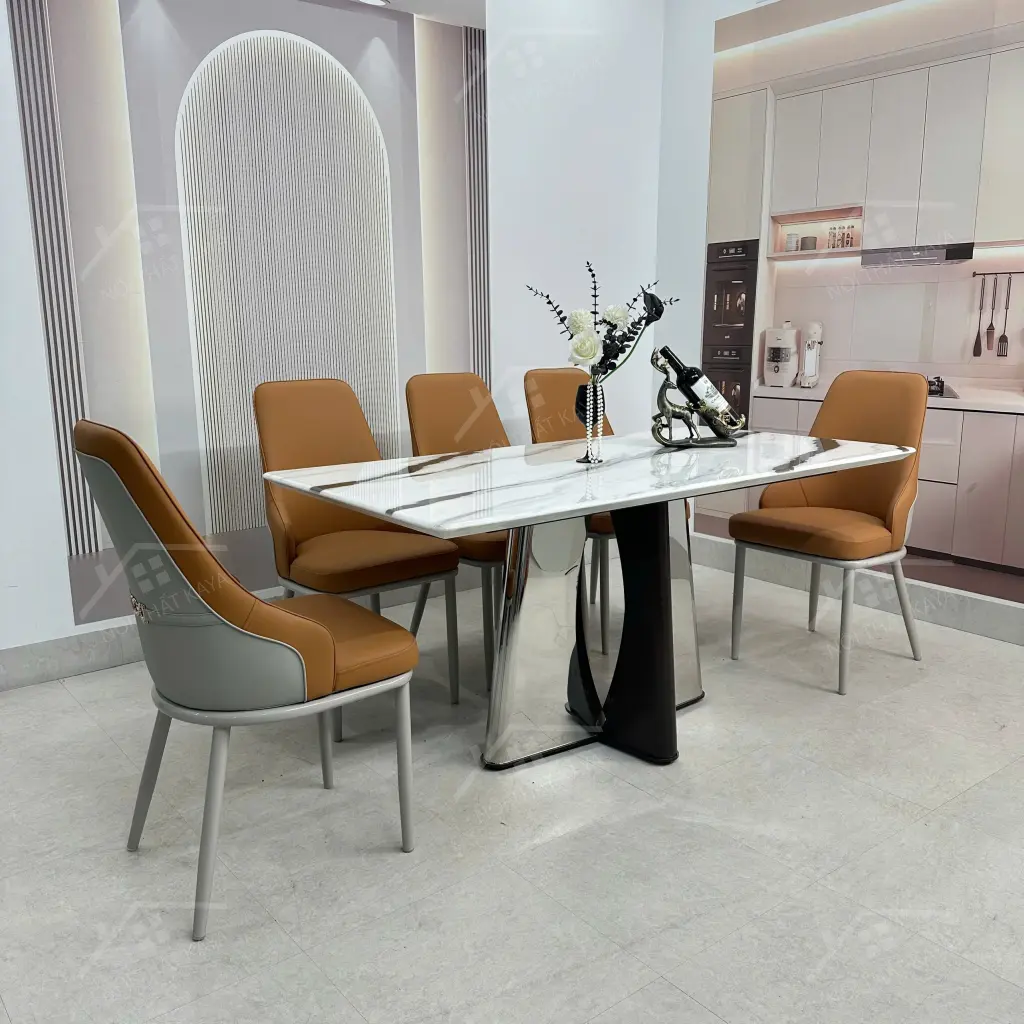 Bộ Bàn Ghế Nhập Khẩu Iris - 6 Ghế - K100