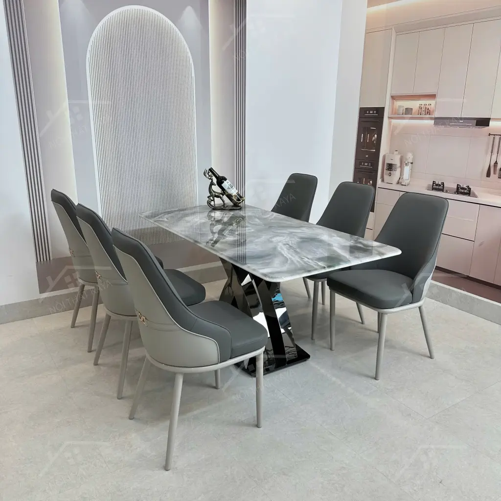 Bộ Bàn Ghế Nhập Khẩu Iris - 6 Ghế - K21