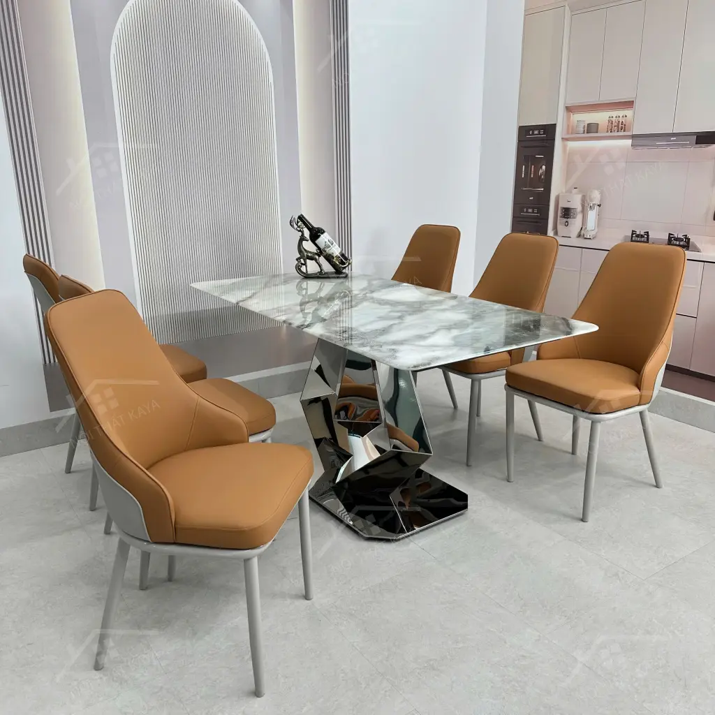 Bộ Bàn Ghế Nhập Khẩu Iris - 6 Ghế - K79