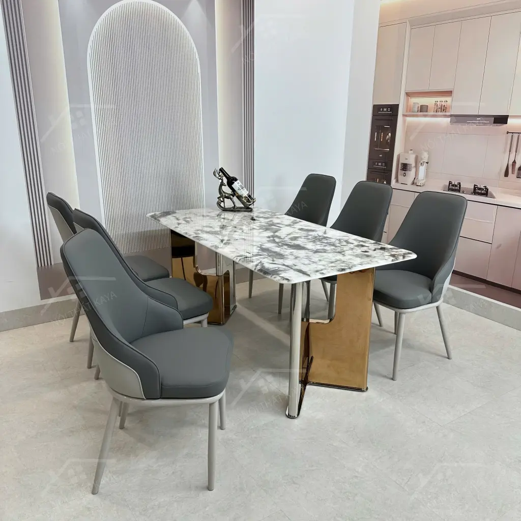 Bộ Bàn Ghế Nhập Khẩu Iris - 6 Ghế - K80