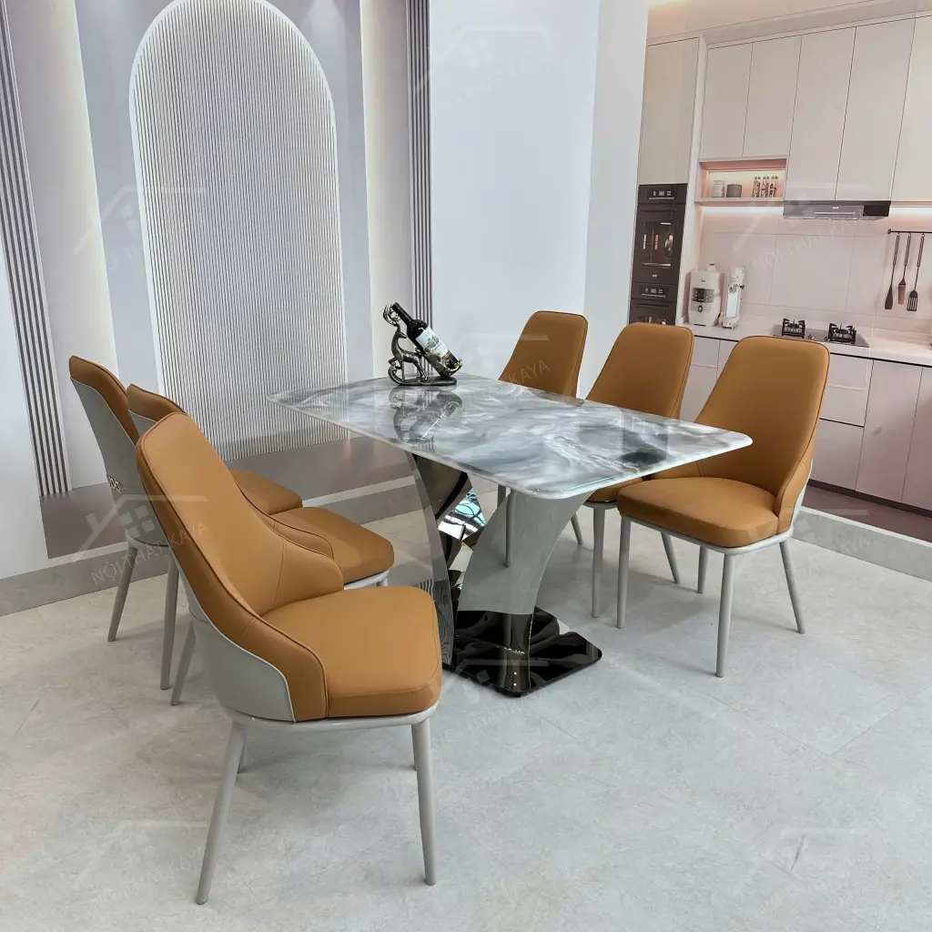 Bộ Bàn Ghế Nhập Khẩu Iris - 6 Ghế - K81