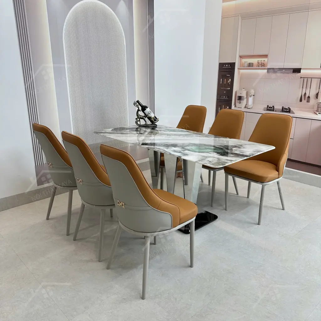 Bộ Bàn Ghế Nhập Khẩu Iris - 6 Ghế - K83