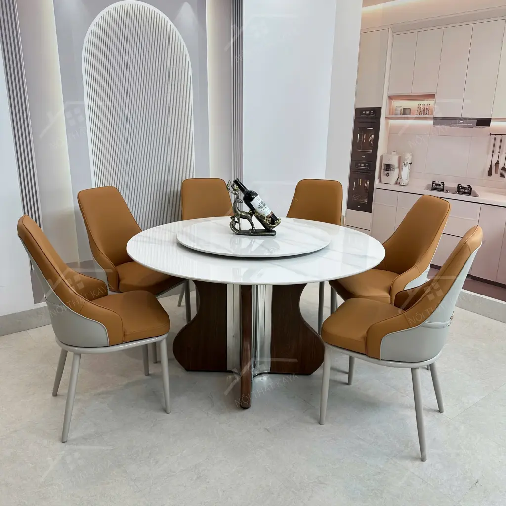 Bộ Bàn Ghế Nhập Khẩu Iris - 6 Ghế - K84