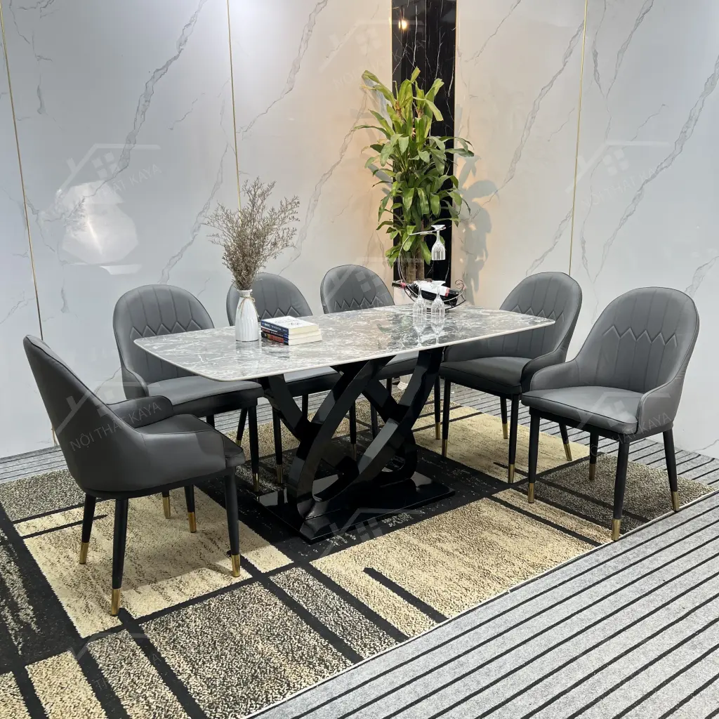 Bộ bàn ghế nhập khẩu MONET CÓ TAY