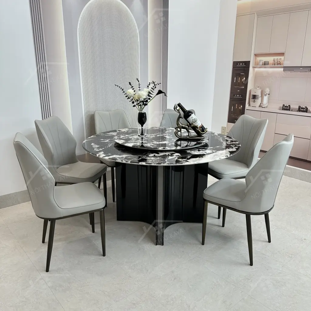 Bộ Bàn Ghế Nhập Khẩu Nova - 6 Ghế - K13 (tròn)