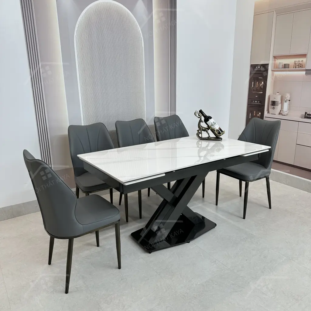 Bộ Bàn Ghế Nhập Khẩu Nova - 6 Ghế - K44 (kéo Dài)