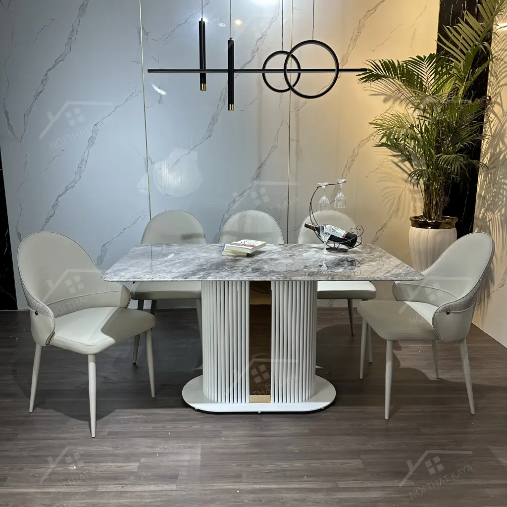 Bộ Bàn Ghế Nhập Khẩu Rex - 6 Ghế - K37