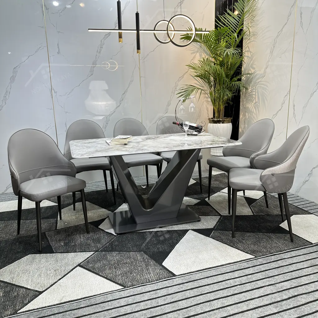 Bộ Bàn Ghế Nhập Khẩu Rex - 6 Ghế - K42