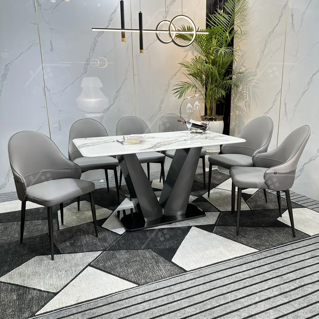 Bộ Bàn Ghế Nhập Khẩu Rex - 6 Ghế - K43