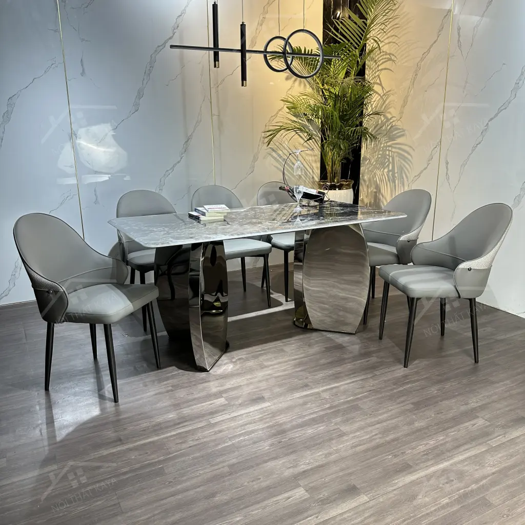 Bộ Bàn Ghế Nhập Khẩu Rex - 6 Ghế - K55