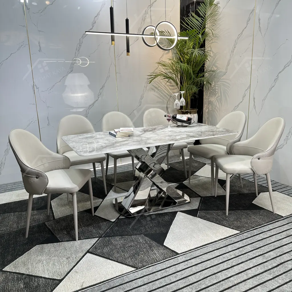 Bộ Bàn Ghế Nhập Khẩu Rex - 6 Ghế - K60