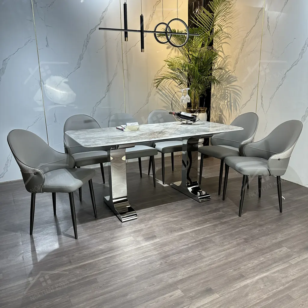 Bộ Bàn Ghế Nhập Khẩu Rex - 6 Ghế - K64