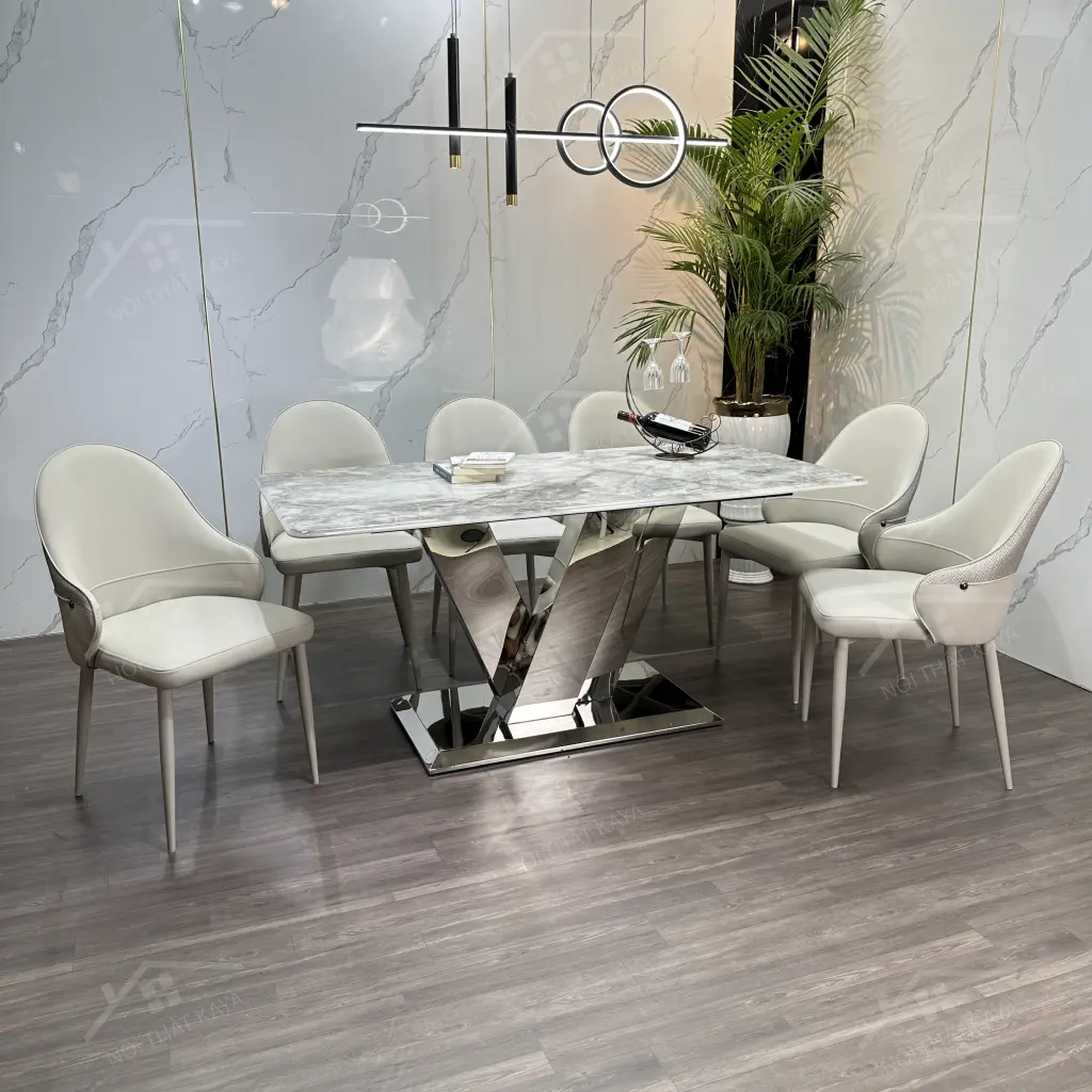 Bộ Bàn Ghế Nhập Khẩu Rex - 6 Ghế - K66