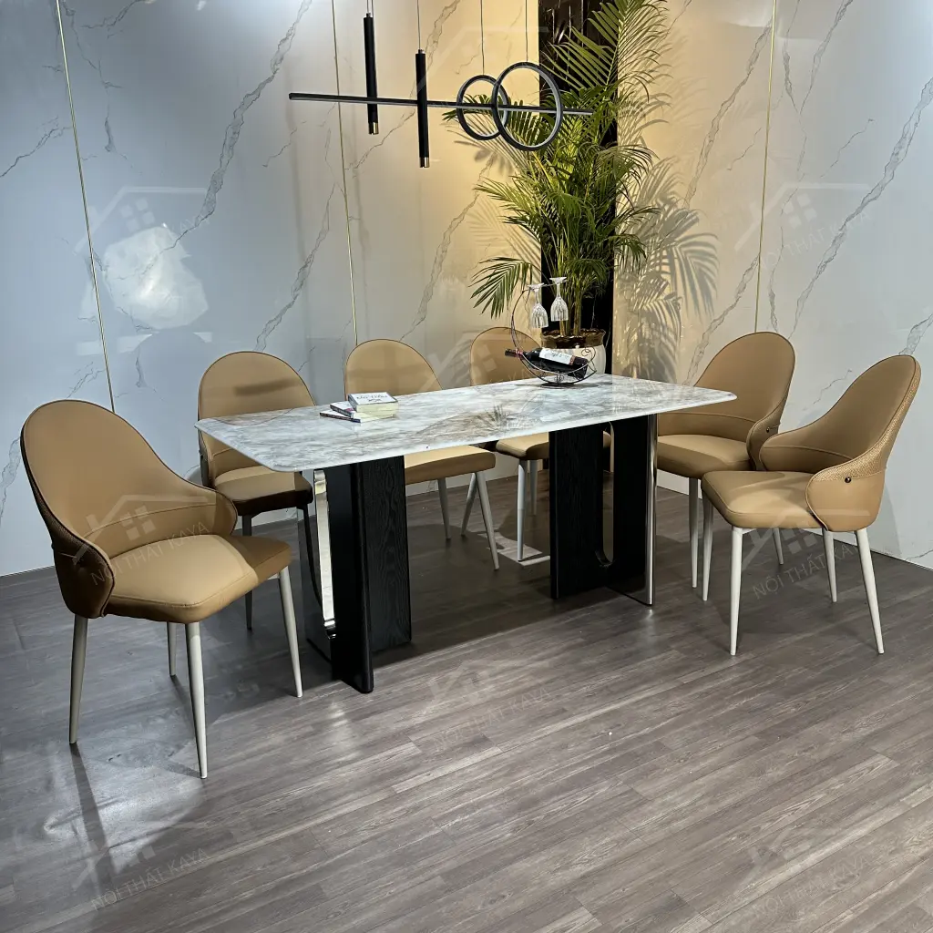 Bộ Bàn Ghế Nhập Khẩu Rex - 6 Ghế - K68