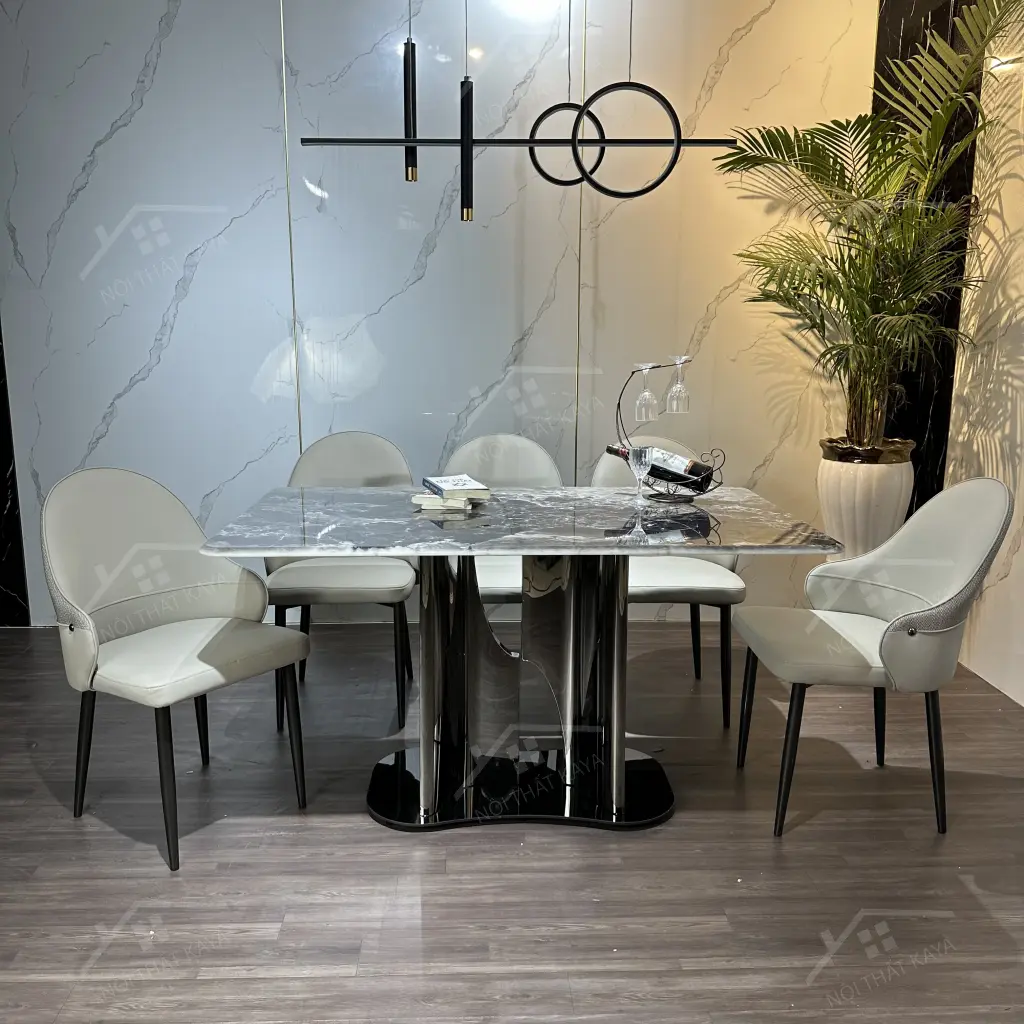 Bộ Bàn Ghế Nhập Khẩu Rex - 6 Ghế - K70