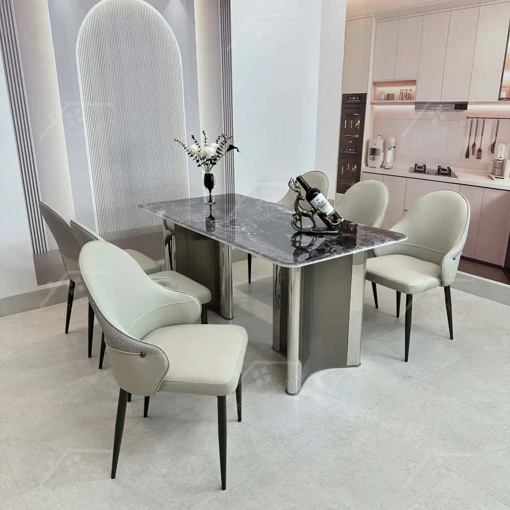 Bộ Bàn Ghế Nhập Khẩu Rex - 6 Ghế - K73