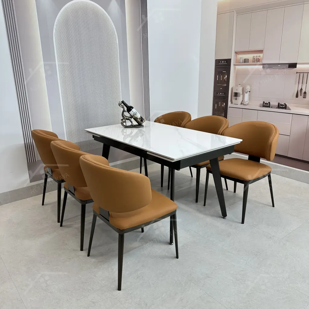 Bộ Bàn Ghế Nhập Khẩu Roal - 6 Ghế - K57 (kéo Dài)