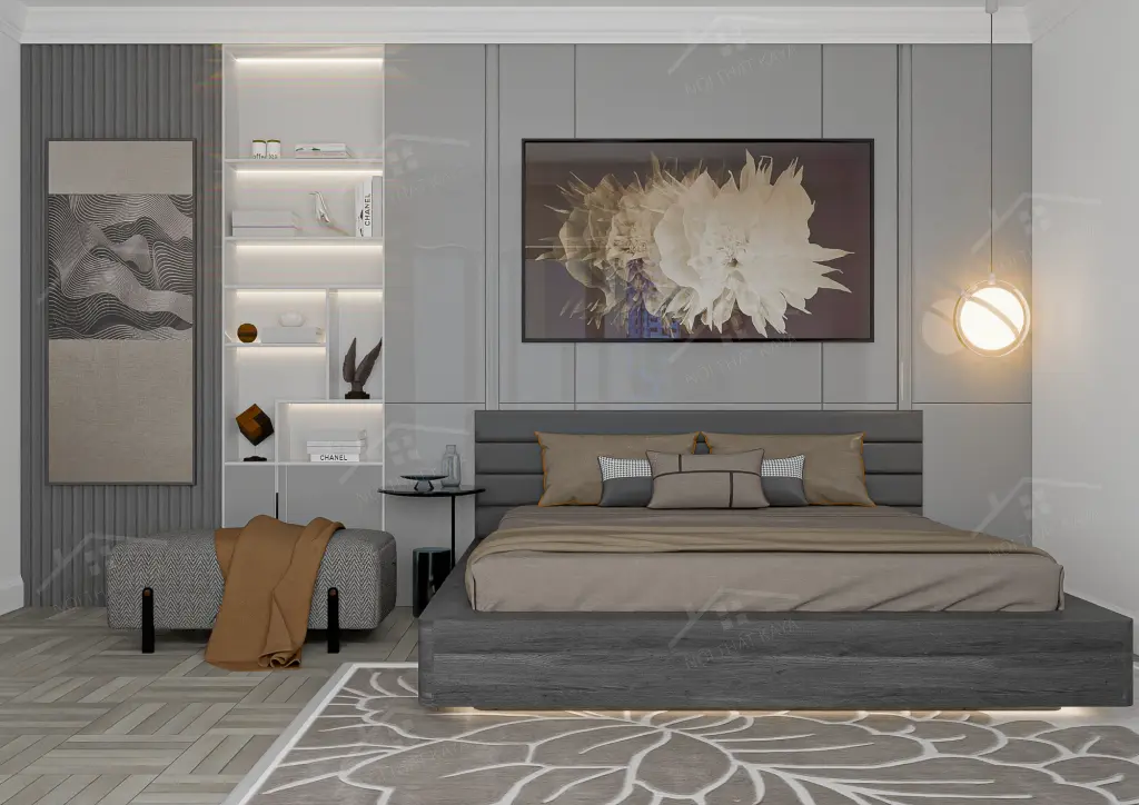 Giường gỗ công nghiệp GGCN047