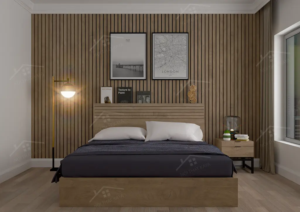 Giường gỗ công nghiệp GGCN048