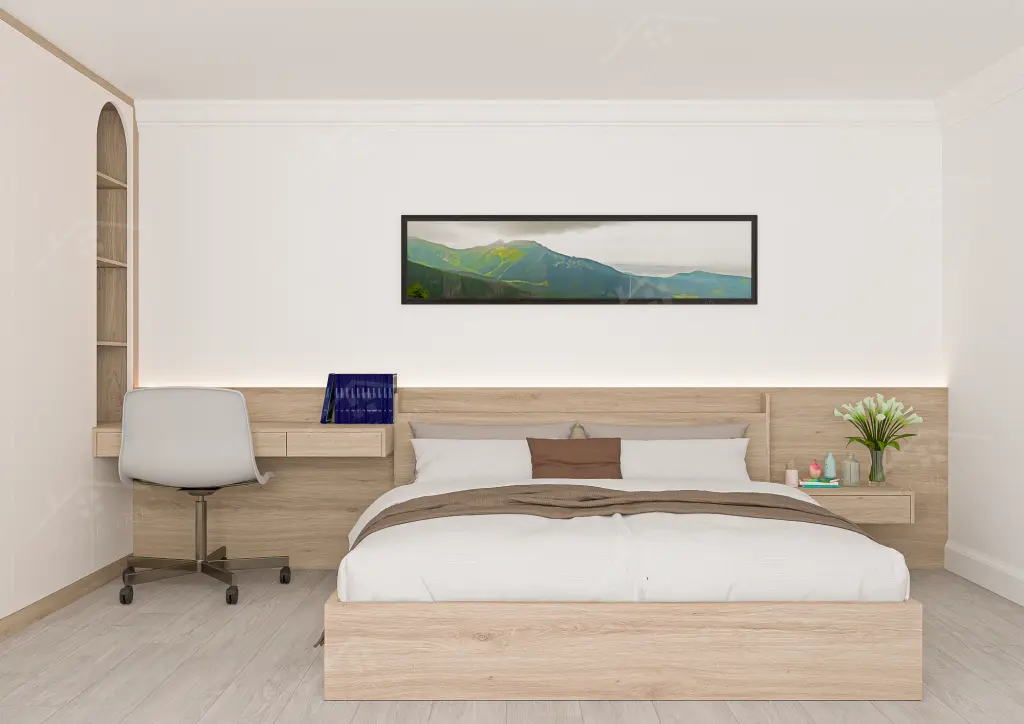 Giường gỗ công nghiệp GGCN060