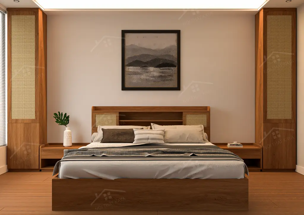 Giường gỗ công nghiệp GGCN071