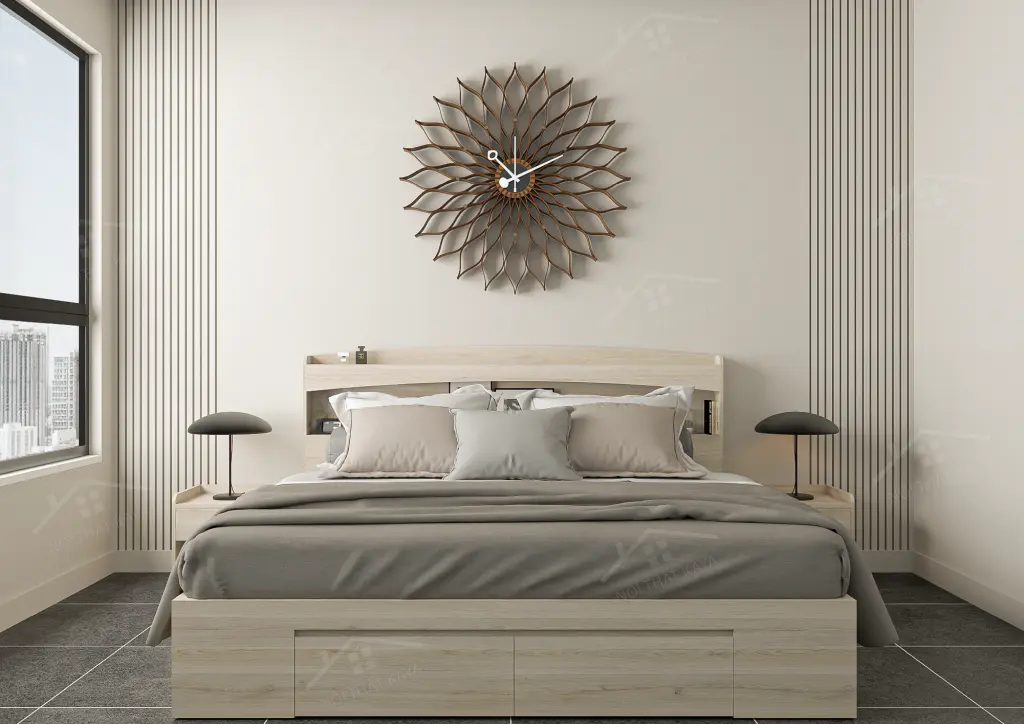 Giường gỗ công nghiệp GGCN076