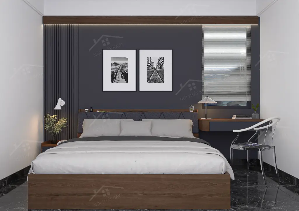 Giường gỗ công nghiệp GGCN078