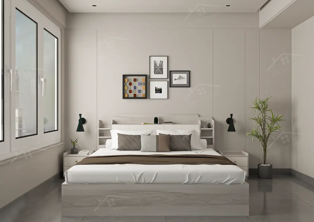 Giường gỗ công nghiệp GGCN080