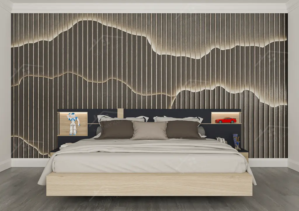 Giường gỗ công nghiệp GGCN086