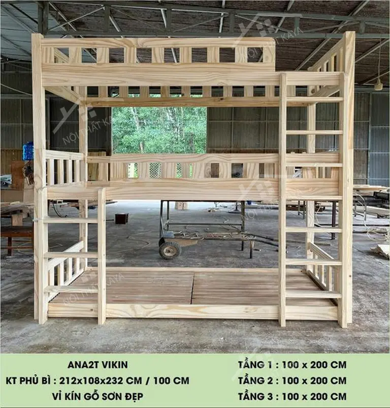 Giường 3 Tầng Cao Cấp Ana (2)