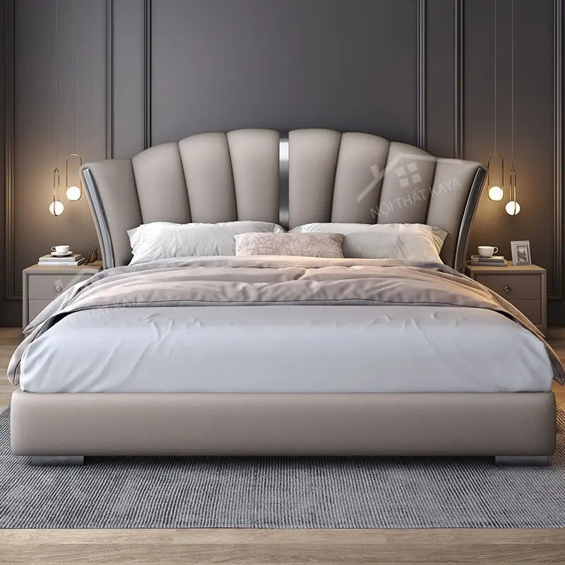 Giường nệm xếp li GNXL038